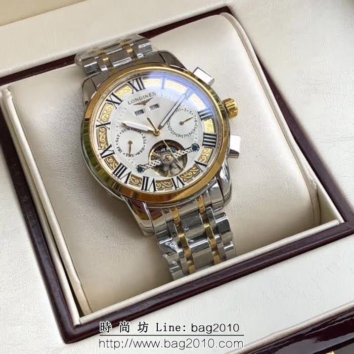 LONGINES浪琴 多功能新品 精品男士腕表 WSS0359